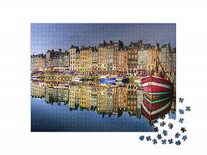 Пазл puzzleYOU France 1000 элементов "Онфлер, типичный город Нормандии во Франции" synthetic.ua - Фото 1