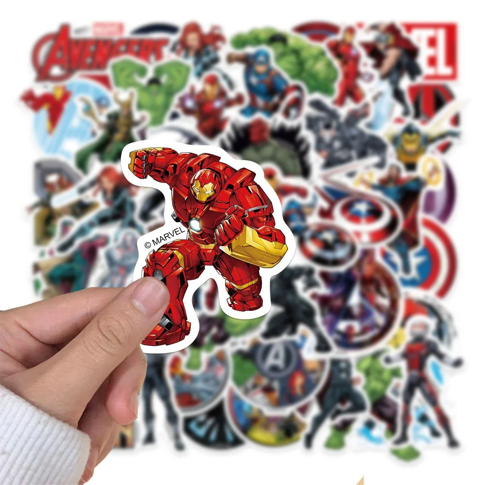Стикеры Мстители Марвел Железный человек Халк Железный человек Marvel The Avengers стикерпак наклейки набор наклейок 50 шт, фото №8
