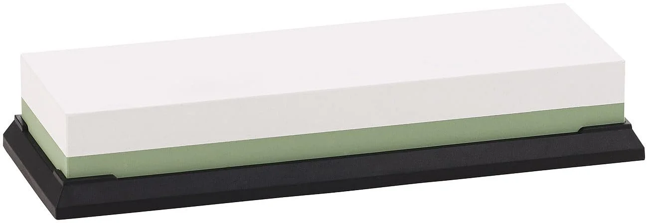 Точило для ножів Водний точильний камінь двосторонній зернистість 3000/8000 з нековзним тримачем 180x28x60 мм 570 г, фото №1 Точило для ножів Водний точильний камінь двосторонній зернистість 3000/8000 з нековзним тримачем 180x28x60 мм 570 г, фото №1