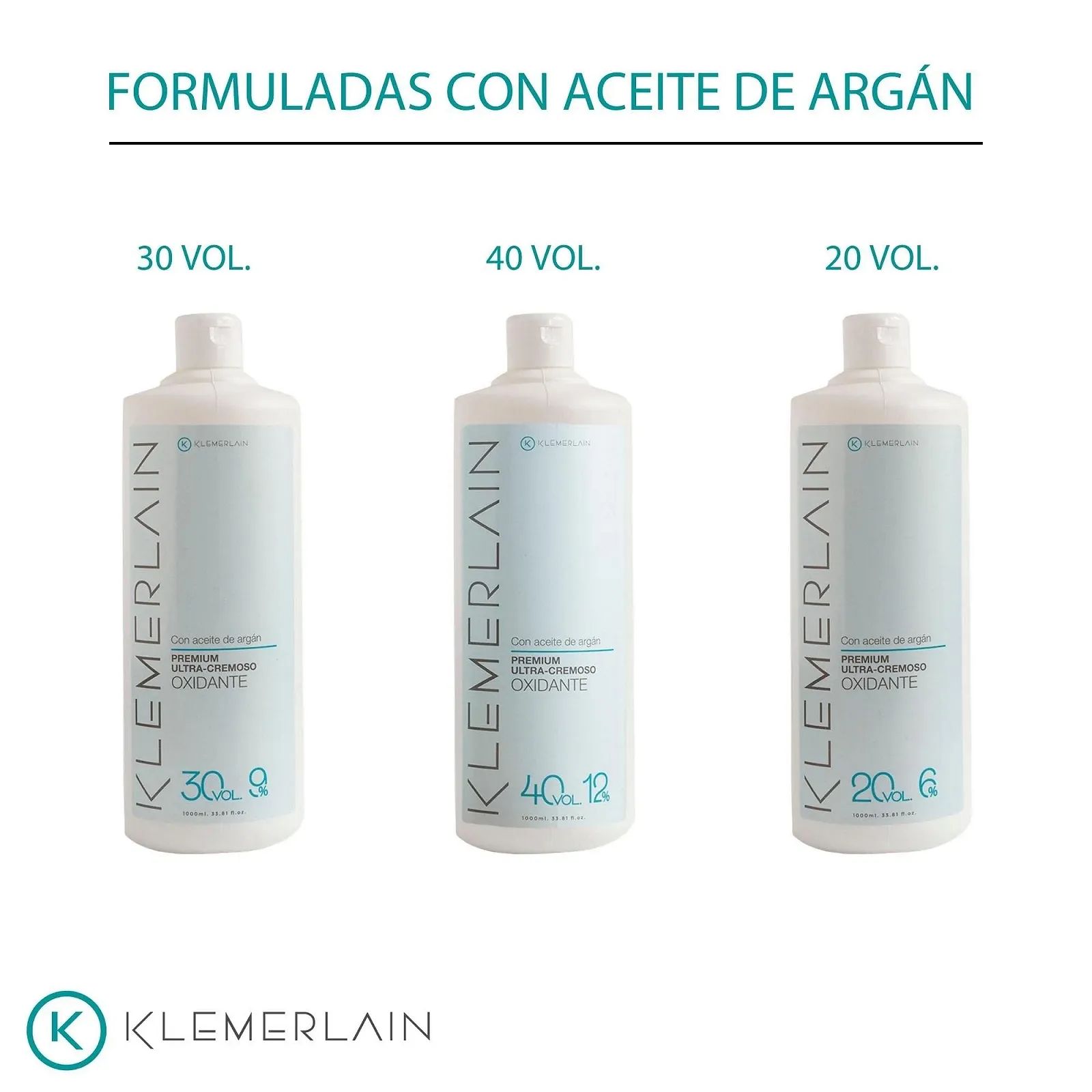 Крем-фарба для волосся KLEMERLAIN з киснем. Ультракремовий окислювач для волосся. Стійке фарбування волосся. Веганський. Фарба для волосся - 1000 мл (20 Vol., 6%), фото №2 Крем-фарба для волосся KLEMERLAIN з киснем. Ультракремовий окислювач для волосся. Стійке фарбування волосся. Веганський. Фарба для волосся - 1000 мл (20 Vol., 6%), фото №2