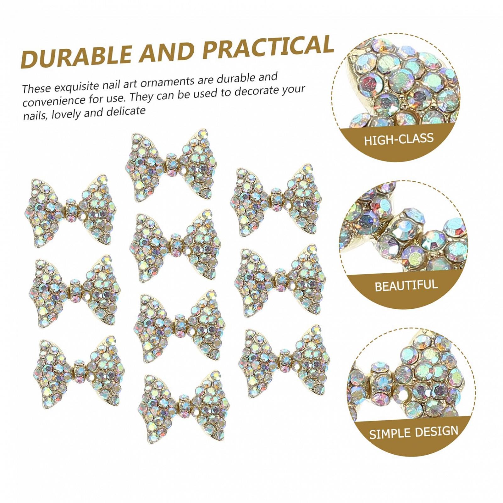 Бант Healeved зі стразами для манікюру, фото №5