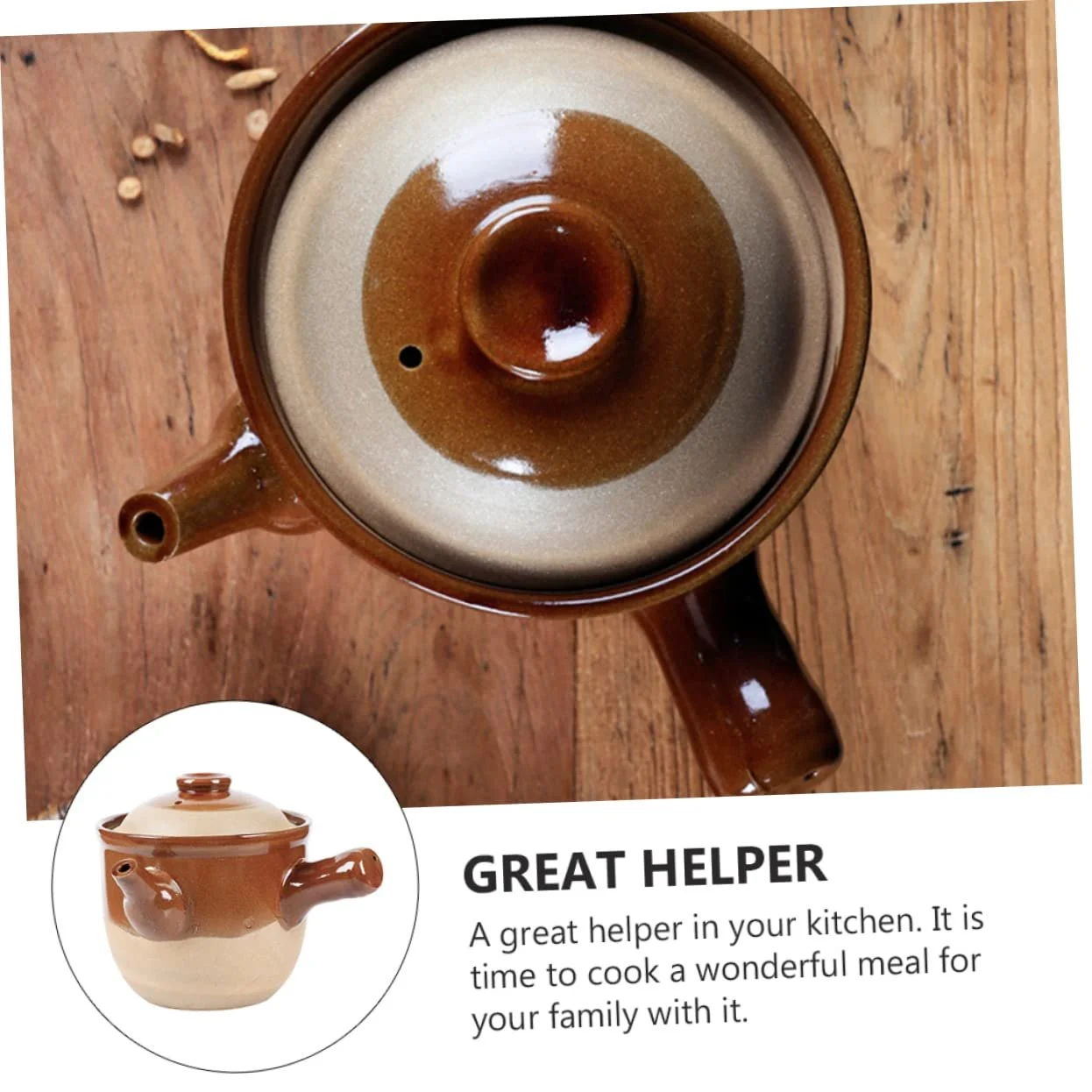 Керамічний чайник для ліків VALICLUD 1 шт. термостійкий антипригарний, фото №7