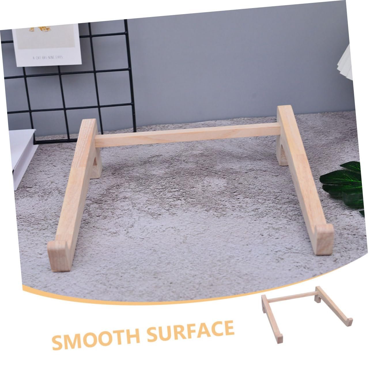 Підставка для ноутбука з масиву дерева, регульована, складана, для столу, компактна конструкція, підходить для ноутбуків, планшетів та книг, міцна, фото №7