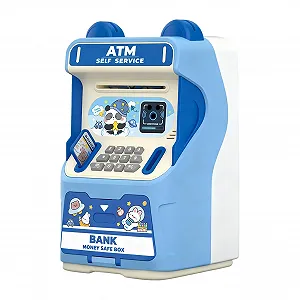 Банкомат дитячий іграшковий Навчальний з розпізнаванням обличчя та слотом для картки Кролик - Фото 1