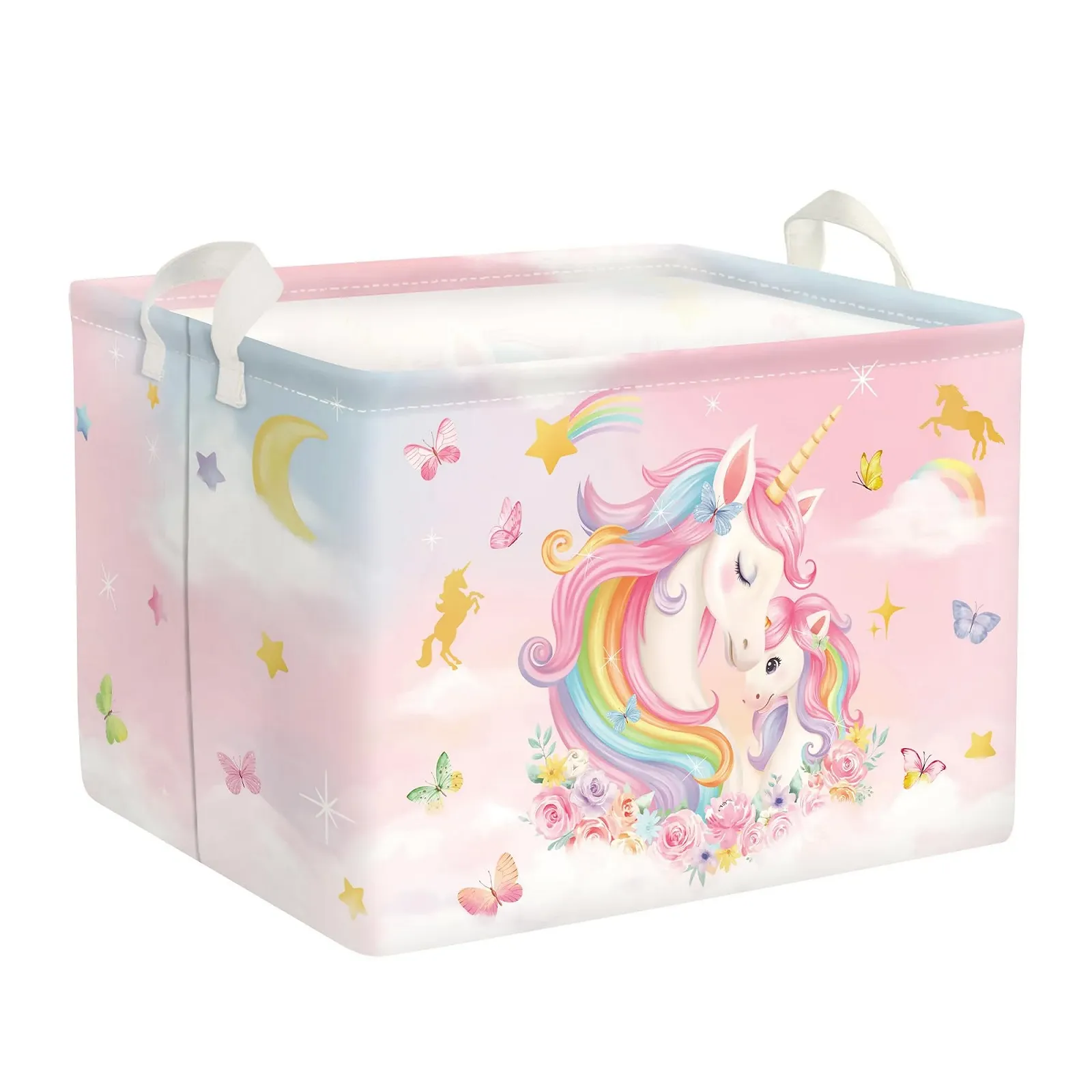 Корзина для игрушек Детская HUUMONSS Unicorn, складная для девочек, большая, 36 л, фото №1 Корзина для игрушек Детская HUUMONSS Unicorn, складная для девочек, большая, 36 л, фото №1