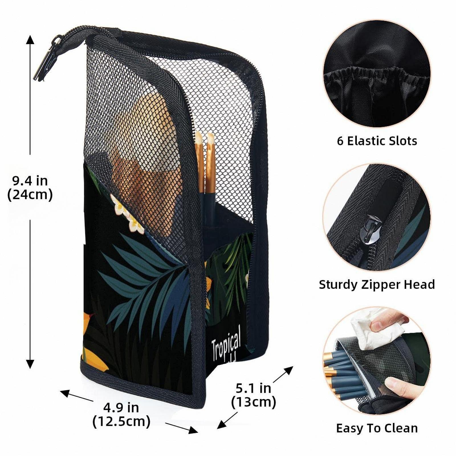 Набор кистей для макияжа с органайзером Tropical Welt Palmblätter Tukan, 12 шт, фото №3