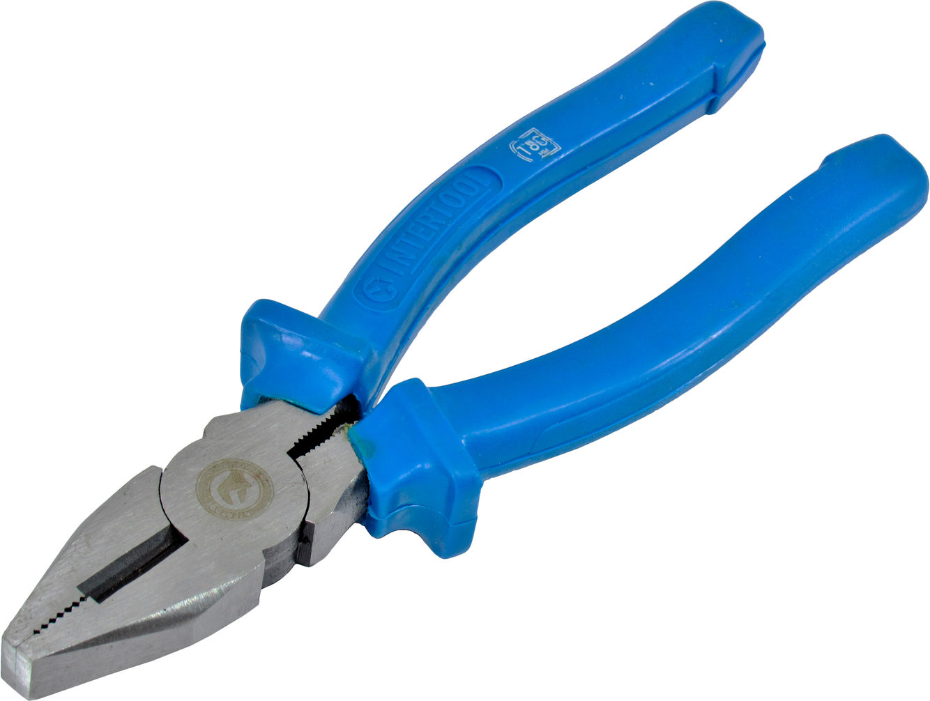 Плоскогубці 180мм Intertool сині HT-0102, фото №1