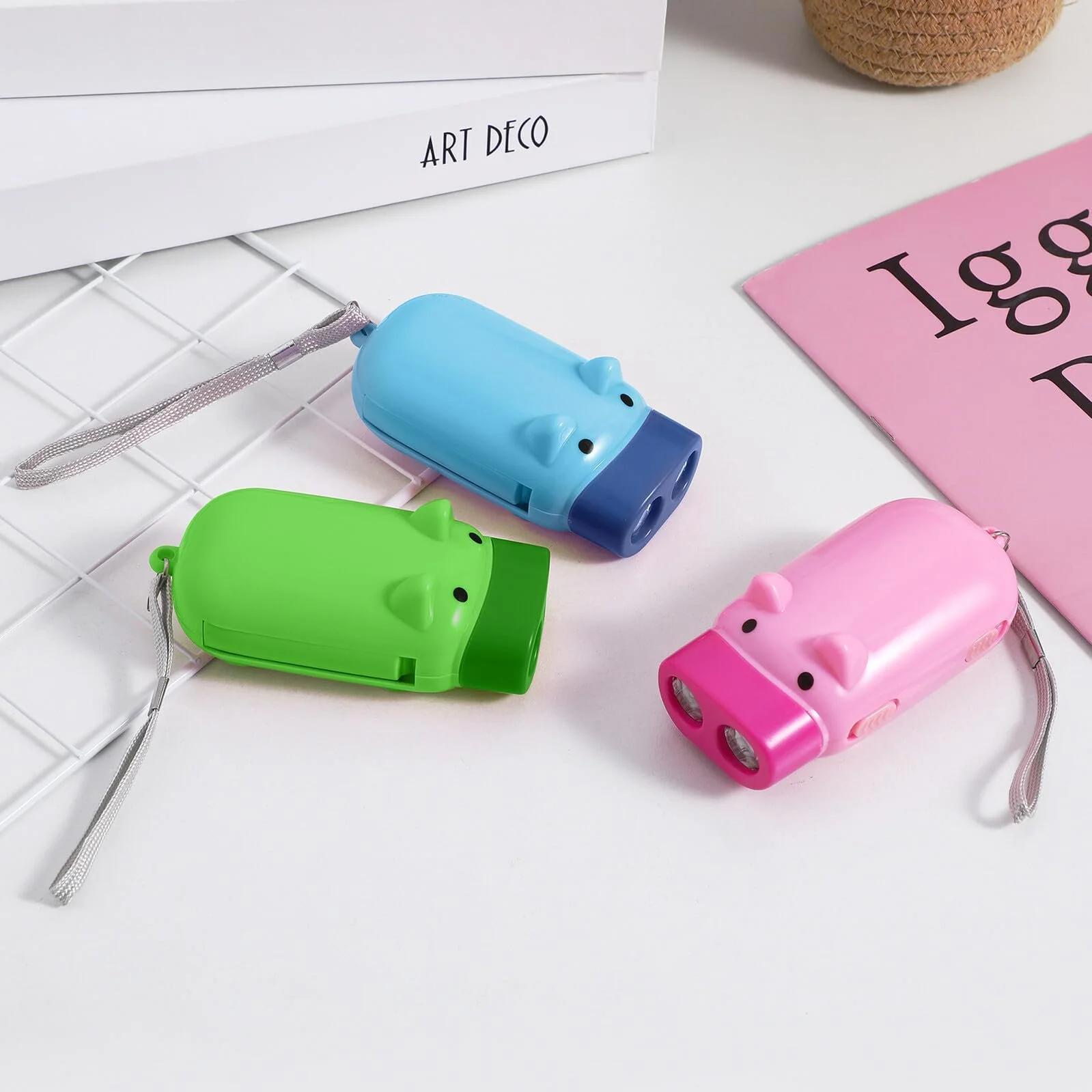 Ліхтарик Ручний SOIMISS Свинка, 3 шт, випадковий колір, фото №3