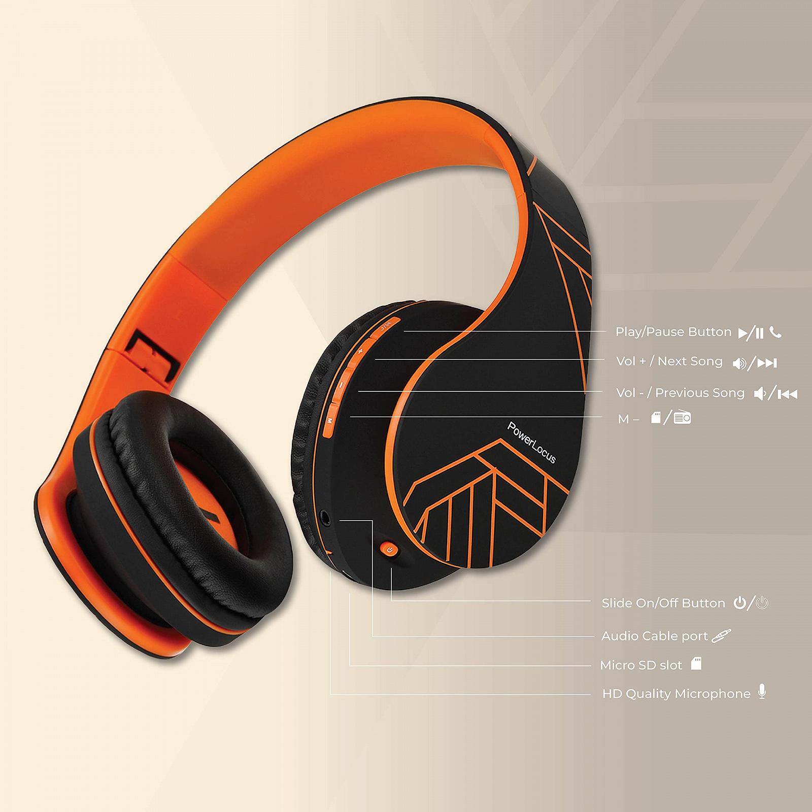 Наушники PowerLocus Bluetooth Over-Ear Беспроводные Стерео Складные Беспроводные, фото №6