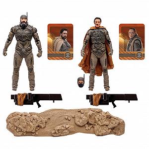Фігурки Stilgar & Shishakli Dune: Part Two McFarlane Toys, 17,78 см, Gold Label, з гарматами та колекційними картками synthetic.ua - Фото 1