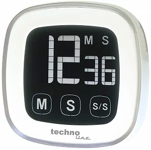 Таймер кухонный цифровой Technoline Count Down Silver 7.6 x 2.5 x 7.6 см synthetic.ua - Фото 1