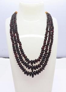 Бусины Rondella из натурального мозамбикского граната, гладкие, нить 35-40 см, камни для ожерелья, браслета - Фото 1