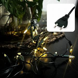 Гирлянда hellum 35 LED Теплый белый, для помещений, длина 5,10 м, кабель 2 x 1,5 м - Фото 1