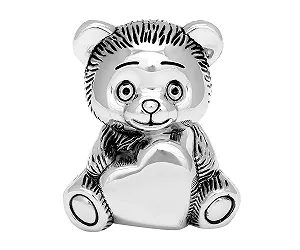 Скарбничка FLYER Bear With Heart посріблена Silver synthetic.ua - Фото 1