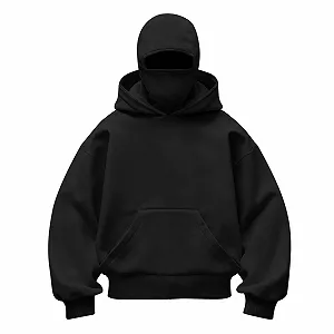 Балаклава Худи Xs Унисекс Детская Балаклава для Мальчиков и Девочек на Молнии с Маской для Лица Легкая Куртка Толстовки с Длинным Рукавом Ninja Худи на Молнии Однотонная Основная Теплая Объемная synthetic.ua - Фото 1