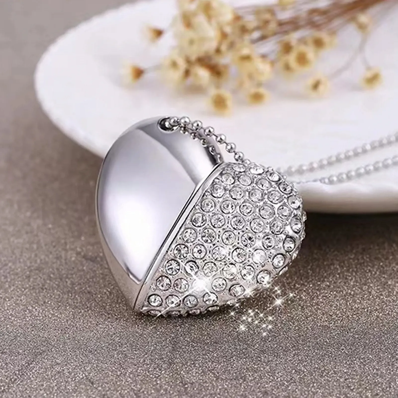 USB-флеш-накопичувач Heart Shape 64GB USB 3.0 Crystal, фото №8