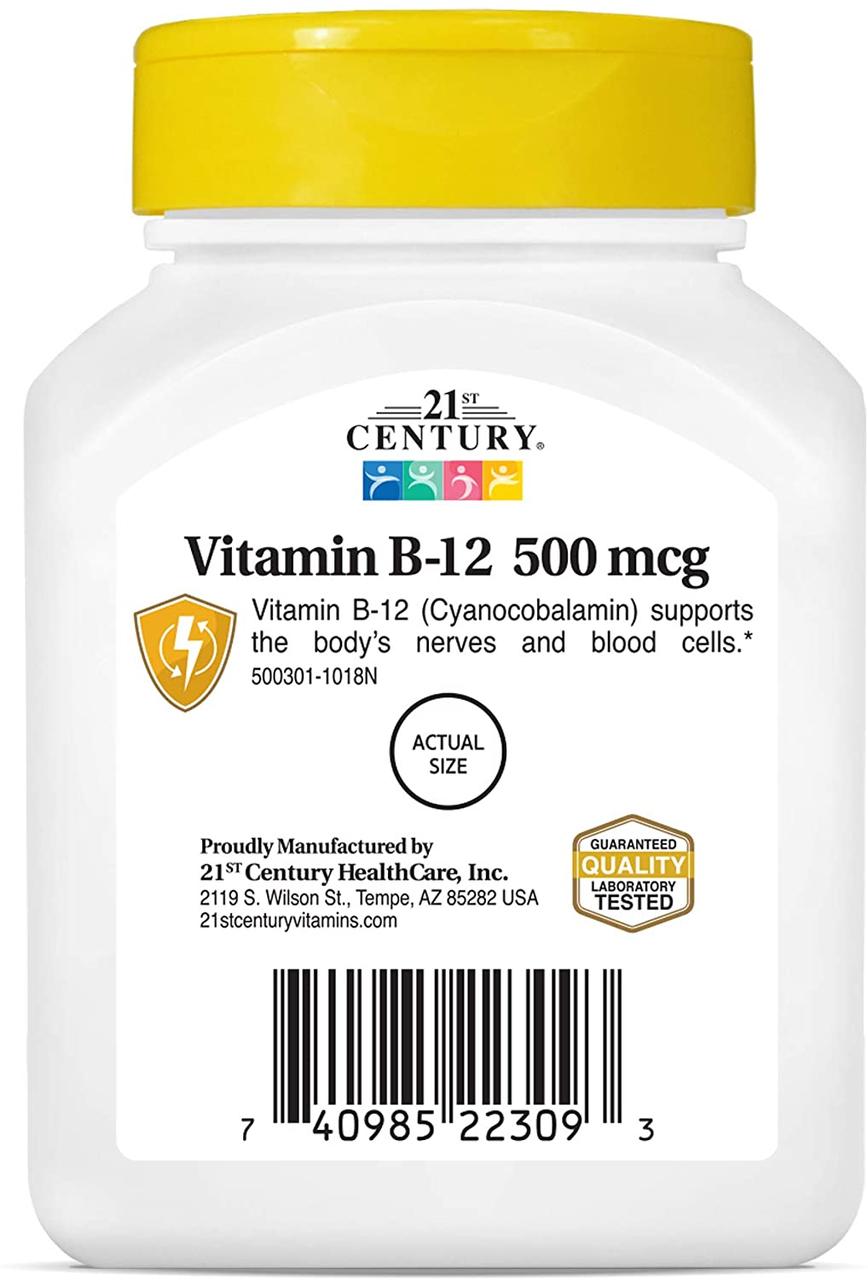 B-12, 500 mcg 110 Tablets, фото №5