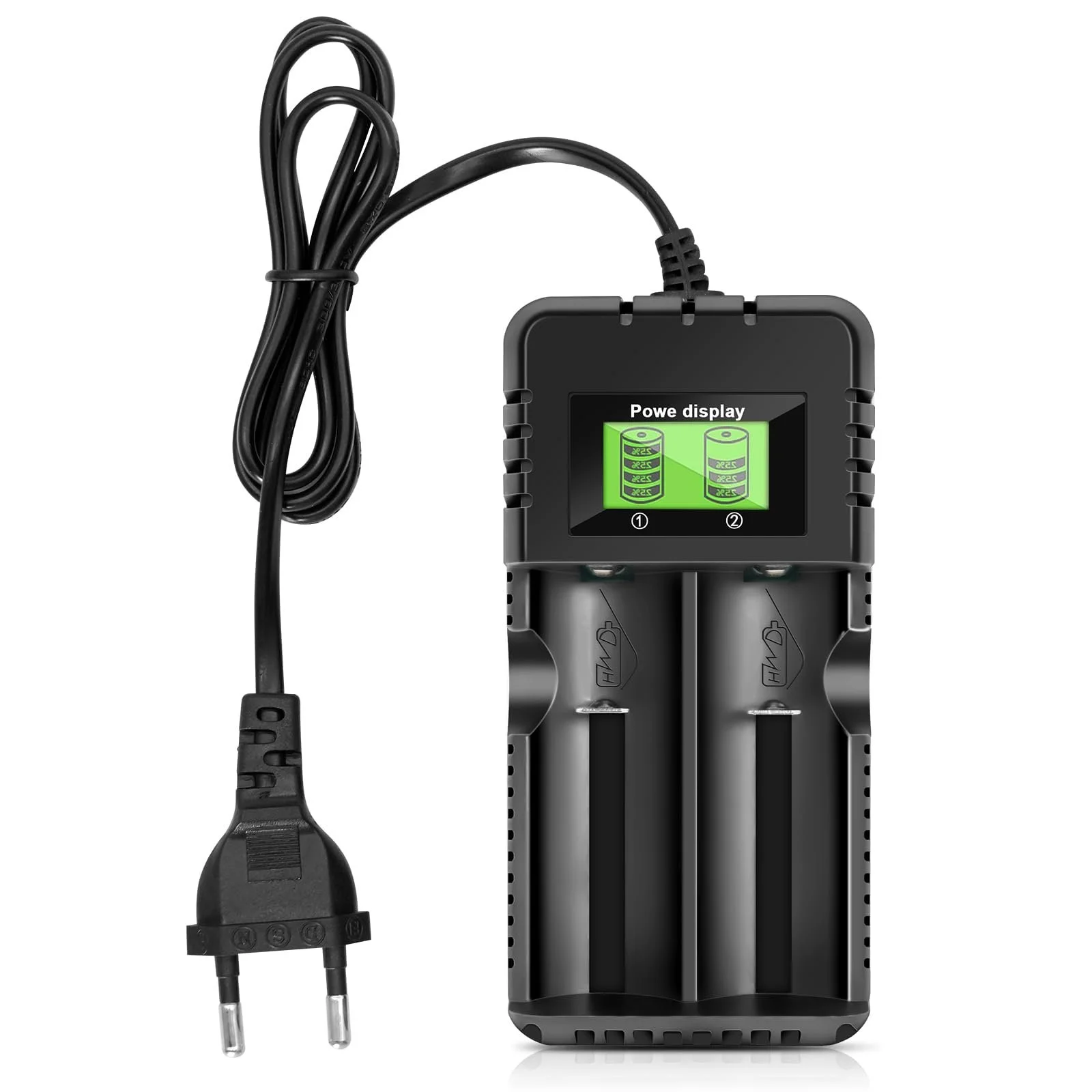 Зарядний пристрій для акумуляторів Li-Ion Wowfast 18650 з РК-дисплеєм 3.7 В - універсально сумісний з 26650, 18650, 18500, 14500, 16340, фото №9