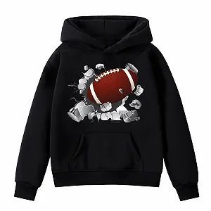 Толстовка Generisch Super Bowls Football Fans Teen Player Sport Retro Детская для мальчиков и девочек Rugby Пуловер - Фото 1