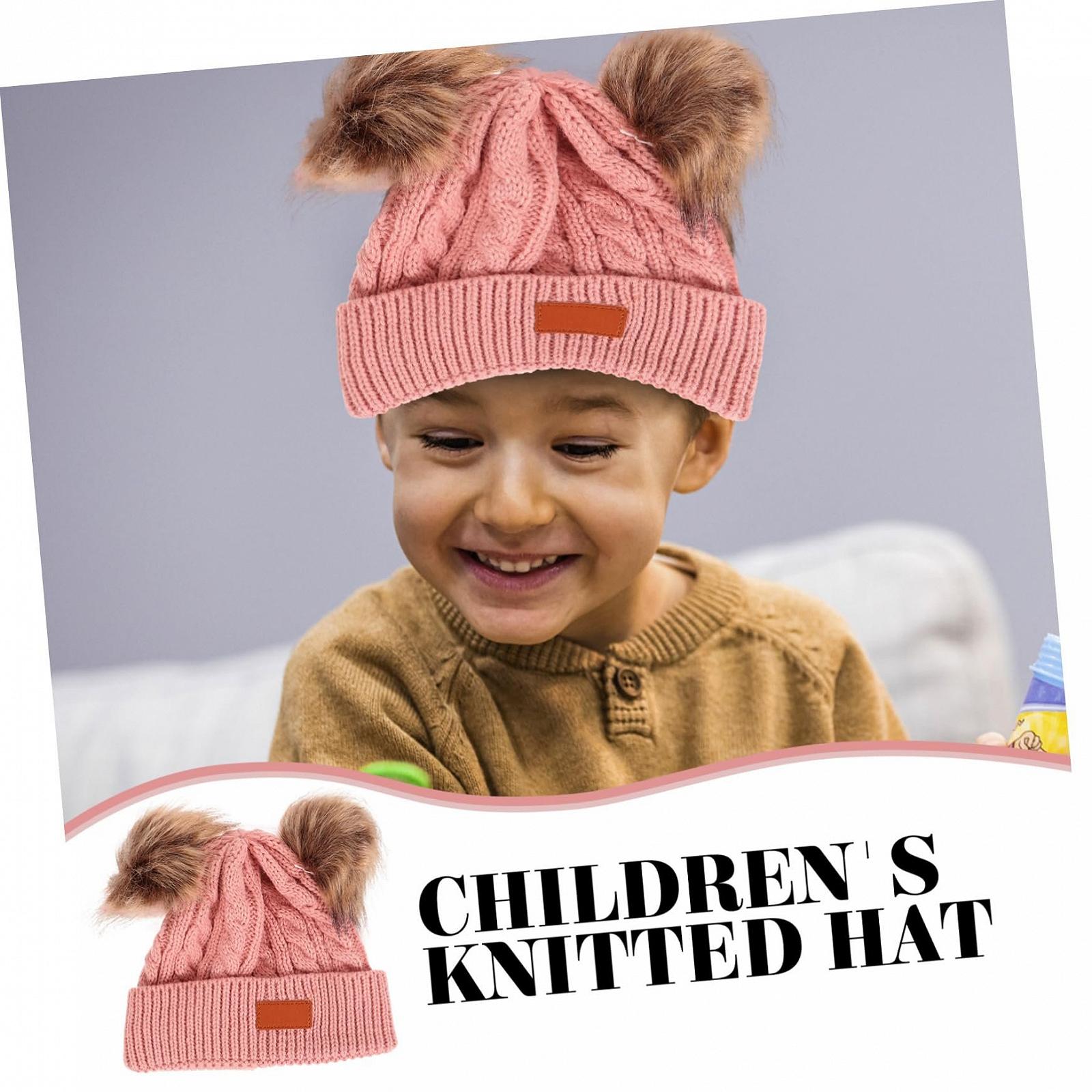 Шапка с двумя помпонами PACKOVE, фото №3