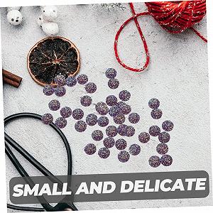 Аксессуары для ювелирных изделий COHEALI 300 штук Бриллиантовые украшения с плоской задней частью Аксессуары со стразами Бриллиант с плоской задней частью DIY Материалы Стразы для рукоделия Опалит Рассыпной блестящий камень для ладоней Фиолетовая смола для ногтей synthetic.ua - Фото 1