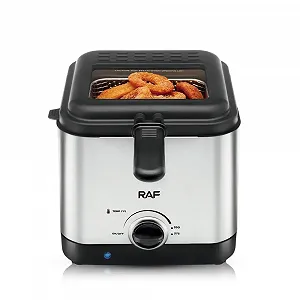 Электрическая фритюрница на 2.5 л для жарки без масла 1000 Вт Deep Fryer RAF R.5300 Воздушная synthetic.ua - Фото 1