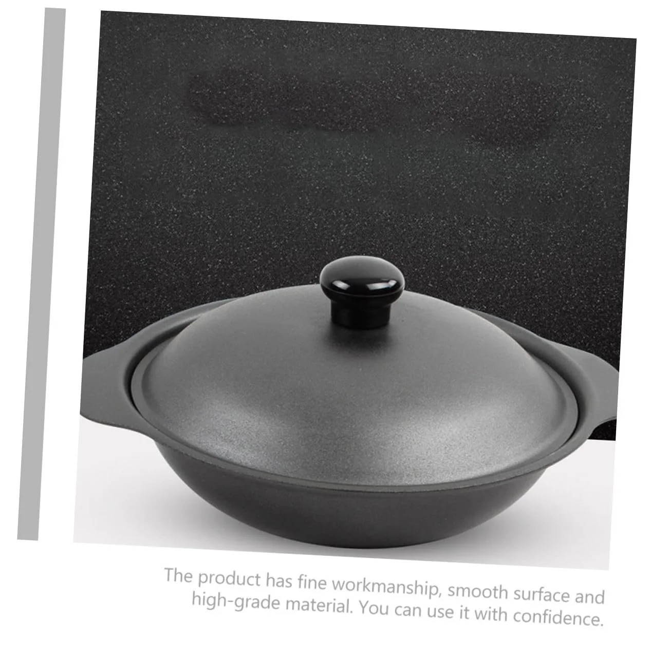 Кастрюля чугунная термостойкая с крышкой для тушения курицы и риса, фото №7 Кастрюля чугунная термостойкая с крышкой для тушения курицы и риса, фото №7