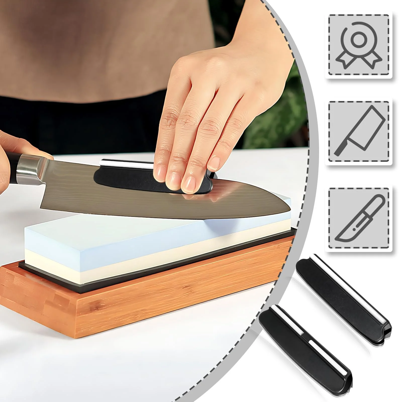 Набір тримачів кута заточування 15 градусів 2 шт. Чорний, фото №4