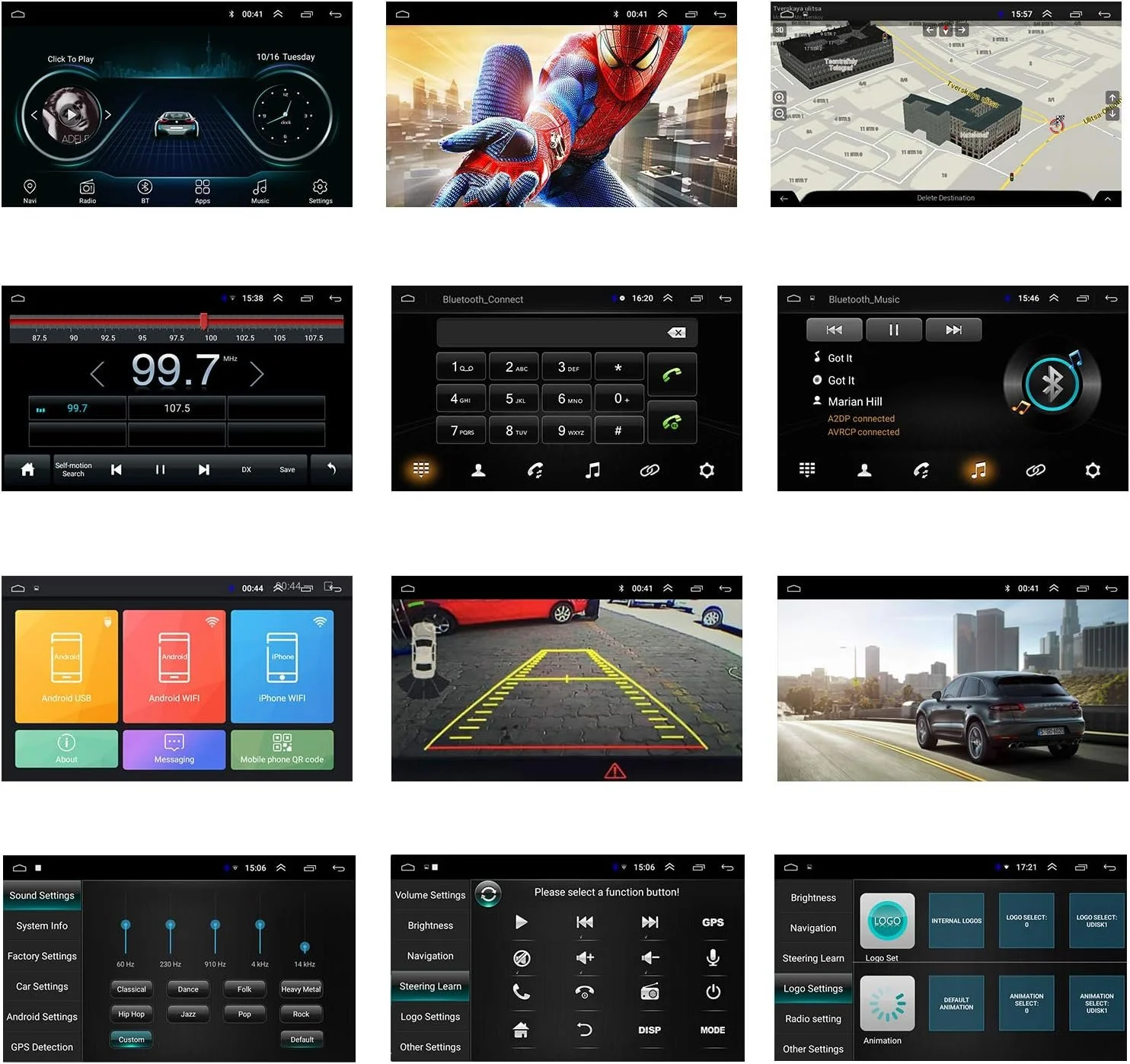 Автомагнітола ANKEWAY AW1003 / 7" / Сенсорна / 2/16Гб / Android 9.1 / Wi-Fi / GPS / Bluetooth / USB / 2DIN, фото №2 Автомагнітола ANKEWAY AW1003 / 7" / Сенсорна / 2/16Гб / Android 9.1 / Wi-Fi / GPS / Bluetooth / USB / 2DIN, фото №2