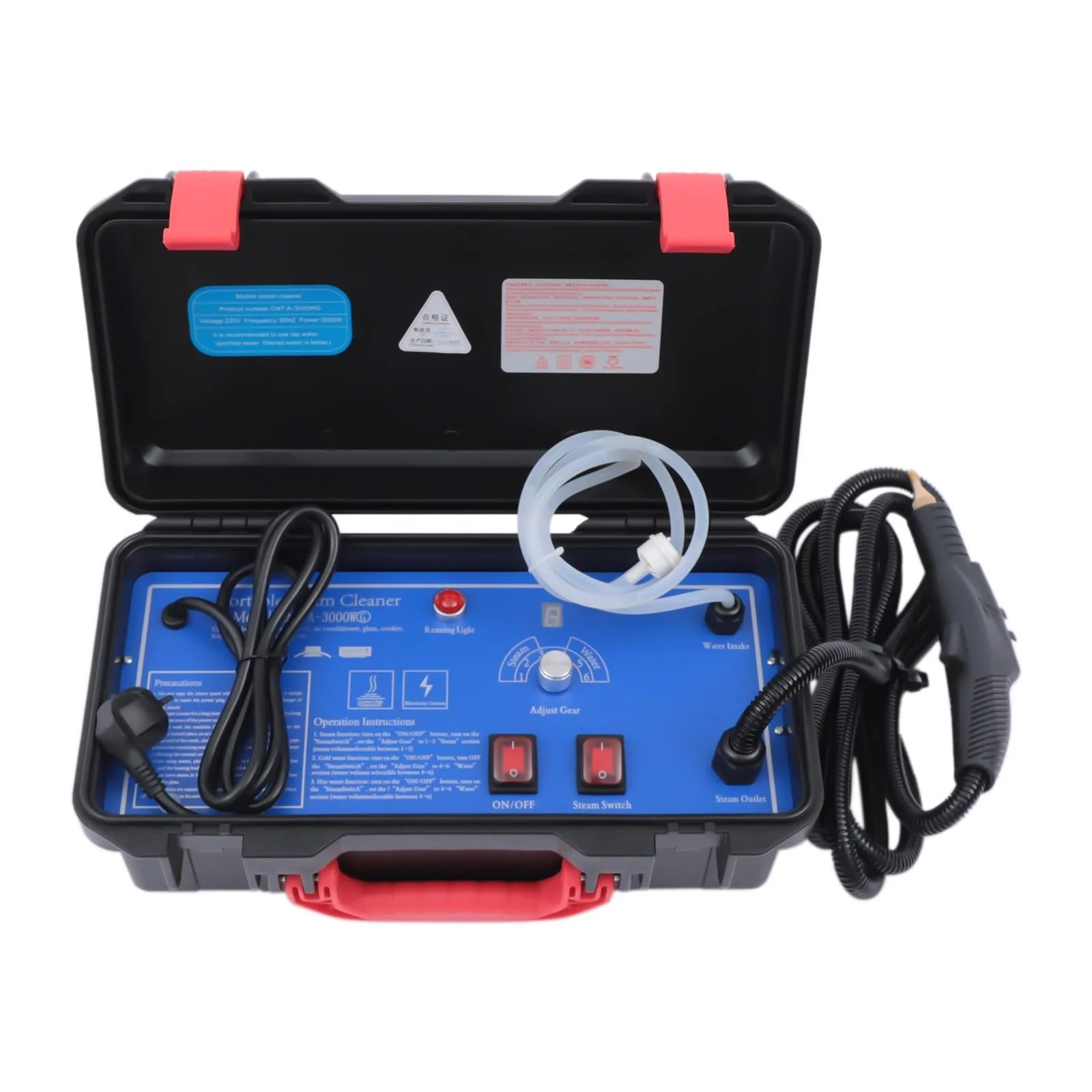 Пароочисник 3000 W 3.5 Pa 115°C з насадками, фото №9