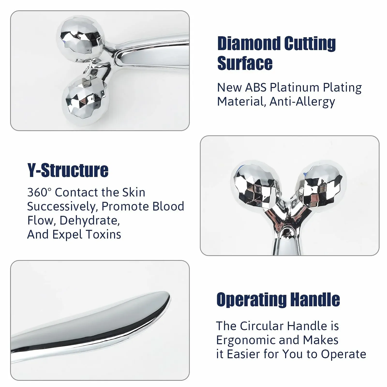 3D Масажер для обличчя та тіла Ролер 360° Обертання, фото №3