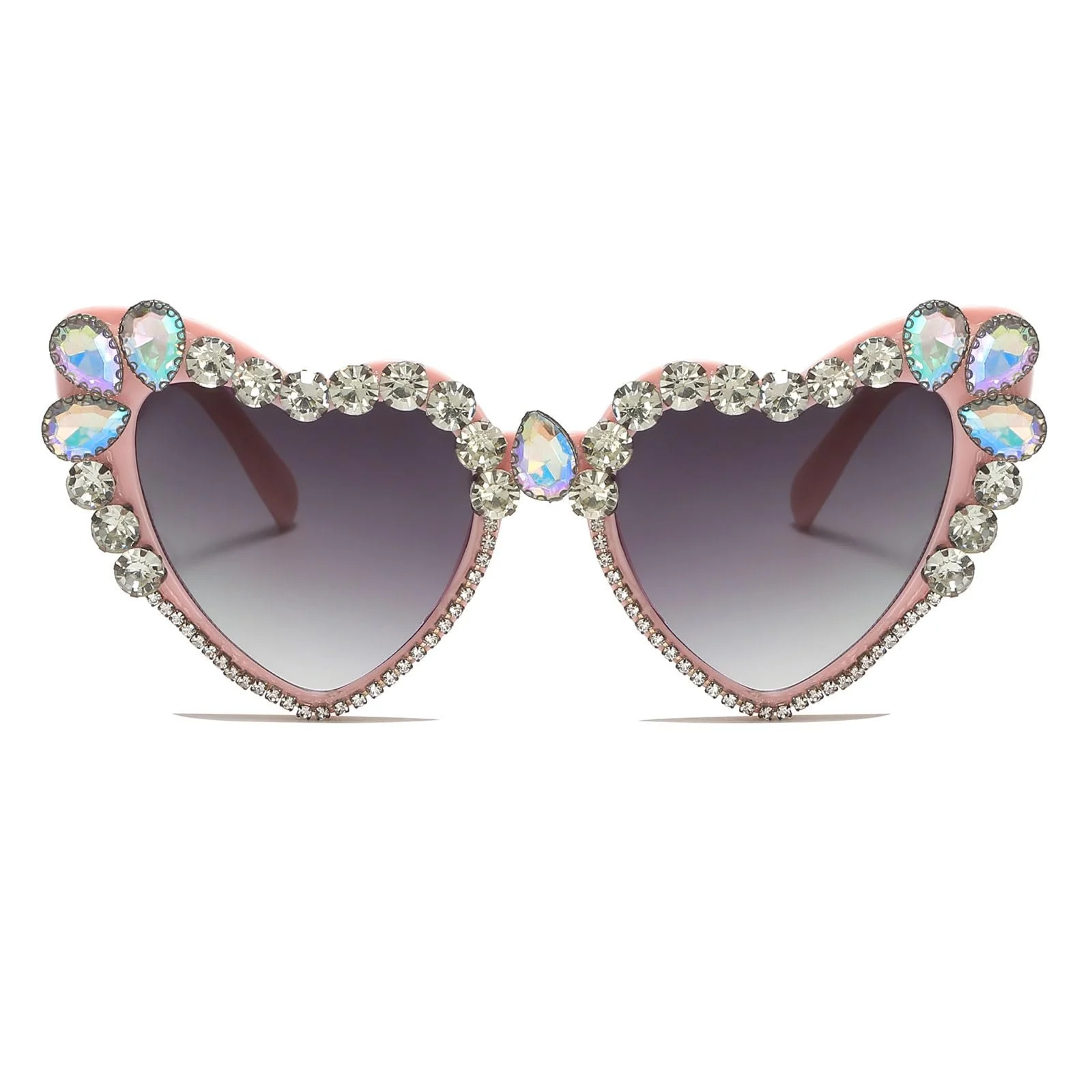 Сонцезахисні окуляри Серце Жіночі LJCZKA Вінтажні з Rhinestones, фото №1 Сонцезахисні окуляри Серце Жіночі LJCZKA Вінтажні з Rhinestones, фото №1