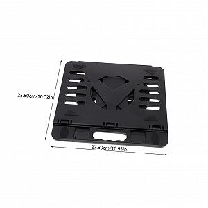 Подставка для ноутбука Вращающаяся Складная Регулируемая по высоте с держателем для телефона Эргономичная для настольного ПК и ноутбука synthetic.ua - Фото 1