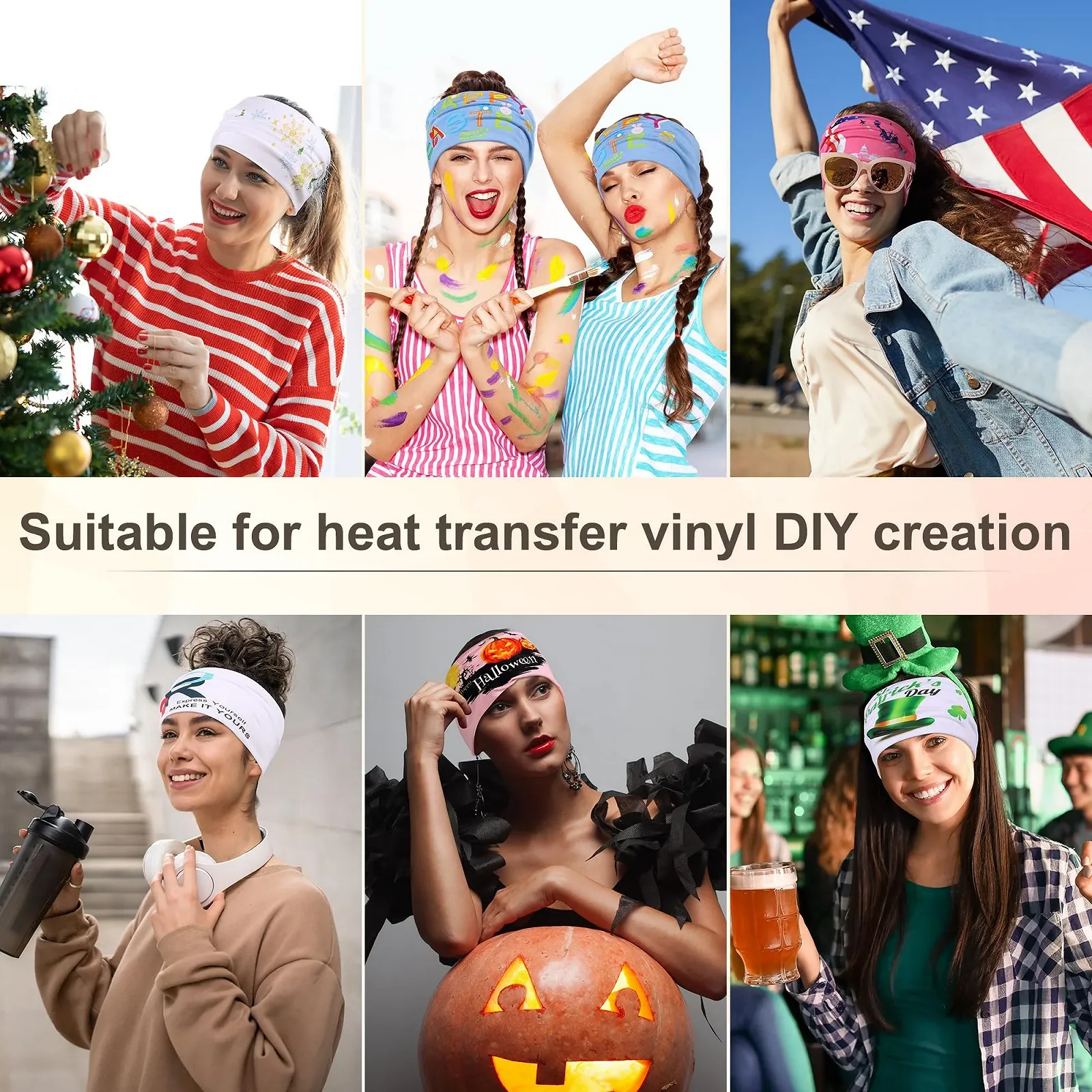 Пов'язки на голову для жінок, широкі, фото №7