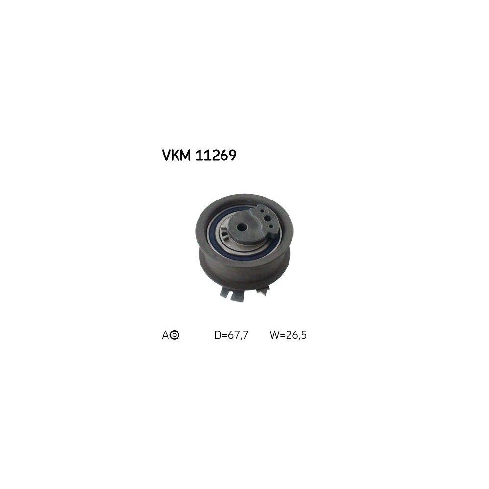 Натяжний ролик зубчастого ременя SKF VKM 11269 для AUDI SEAT SKODA VW, лівий, фото №1