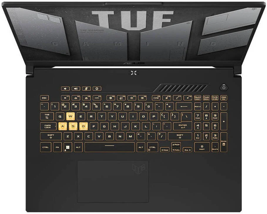 Ноутбук 17.3" ASUS TUF A17 (FA707NV-HX023W) Gaming  AMD Ryzen 7 7735HS RAM 16GB SSD 512GB GeForce RTX 4060 Win11 Алюмінієвий корпус (UKR), фото №2