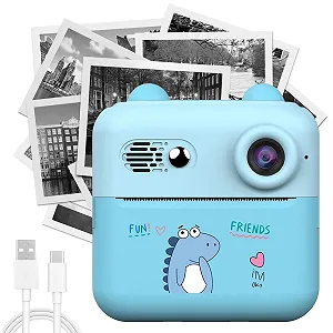 Цифровая камера мгновенной печати 50MP 1080P HD 2.4 дюйма 16x Zoom Blue - Фото 1