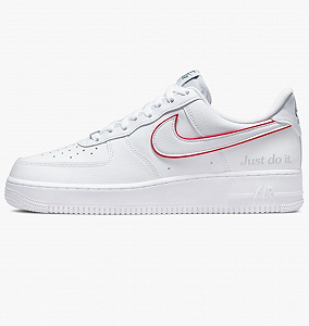 Кросівки Nike Air Force 1 Low Just Do It White Noble Green Metallic Silver University Red 46 - Фото 1