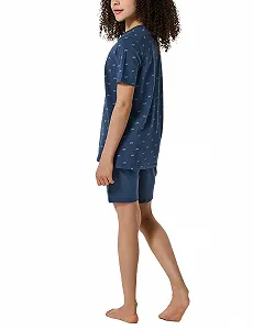 Комплект пижамы Schiesser для девочек, шорты, Horse World synthetic.ua - Фото 1