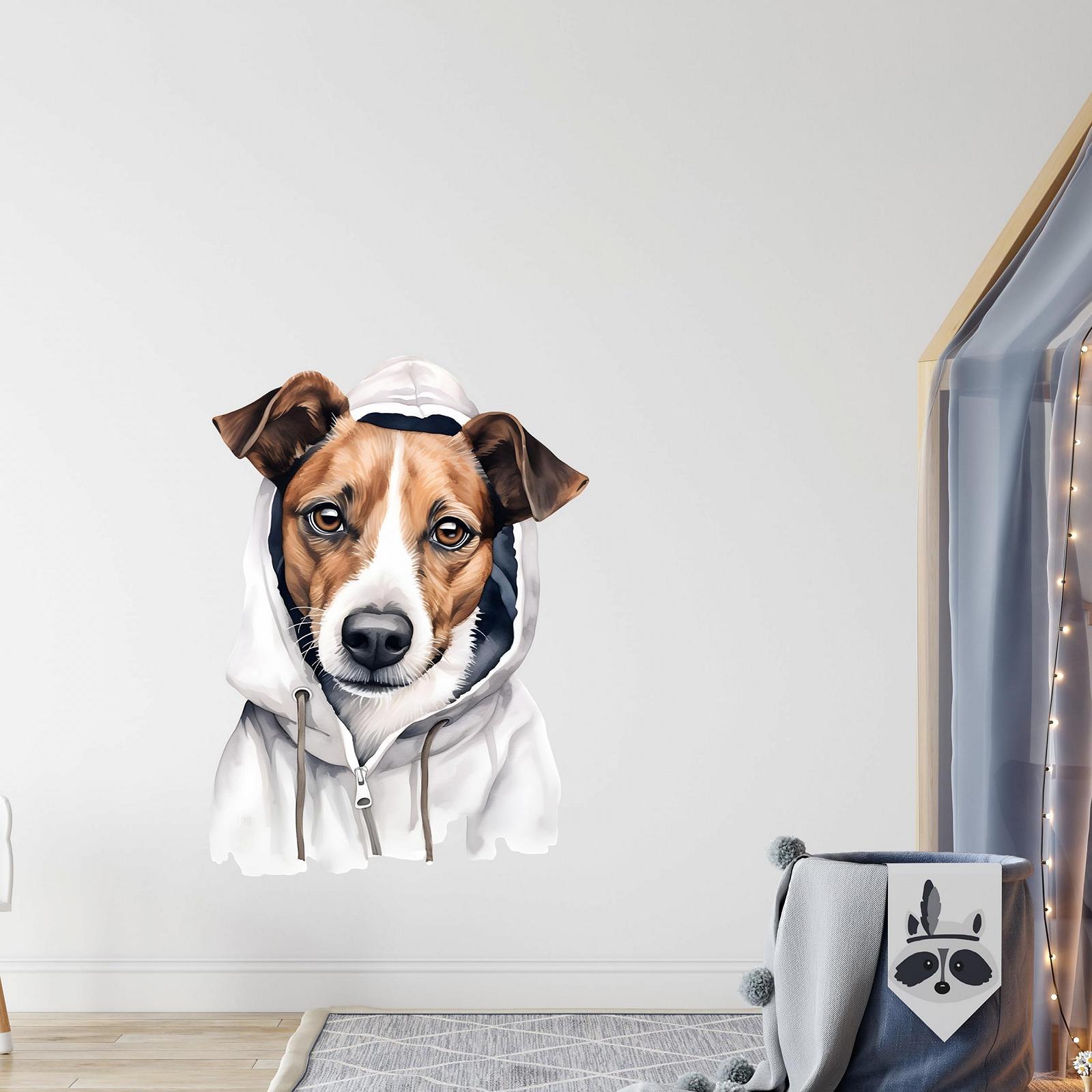Наклейка на стіну GRAZDesign Джек-рассел-тер'єр 56 x 40 см, фото №3 Наклейка на стіну GRAZDesign Джек-рассел-тер'єр 56 x 40 см, фото №3