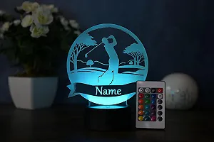 Настольная светодиодная лампа Персонализированный гольфист LED Creative с гравировкой имени - Фото 1