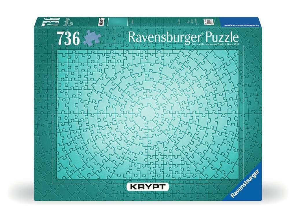 Пазл Ravensburger Crypt 12000189 Heavy 736 елементів Metallic Mint, фото №1