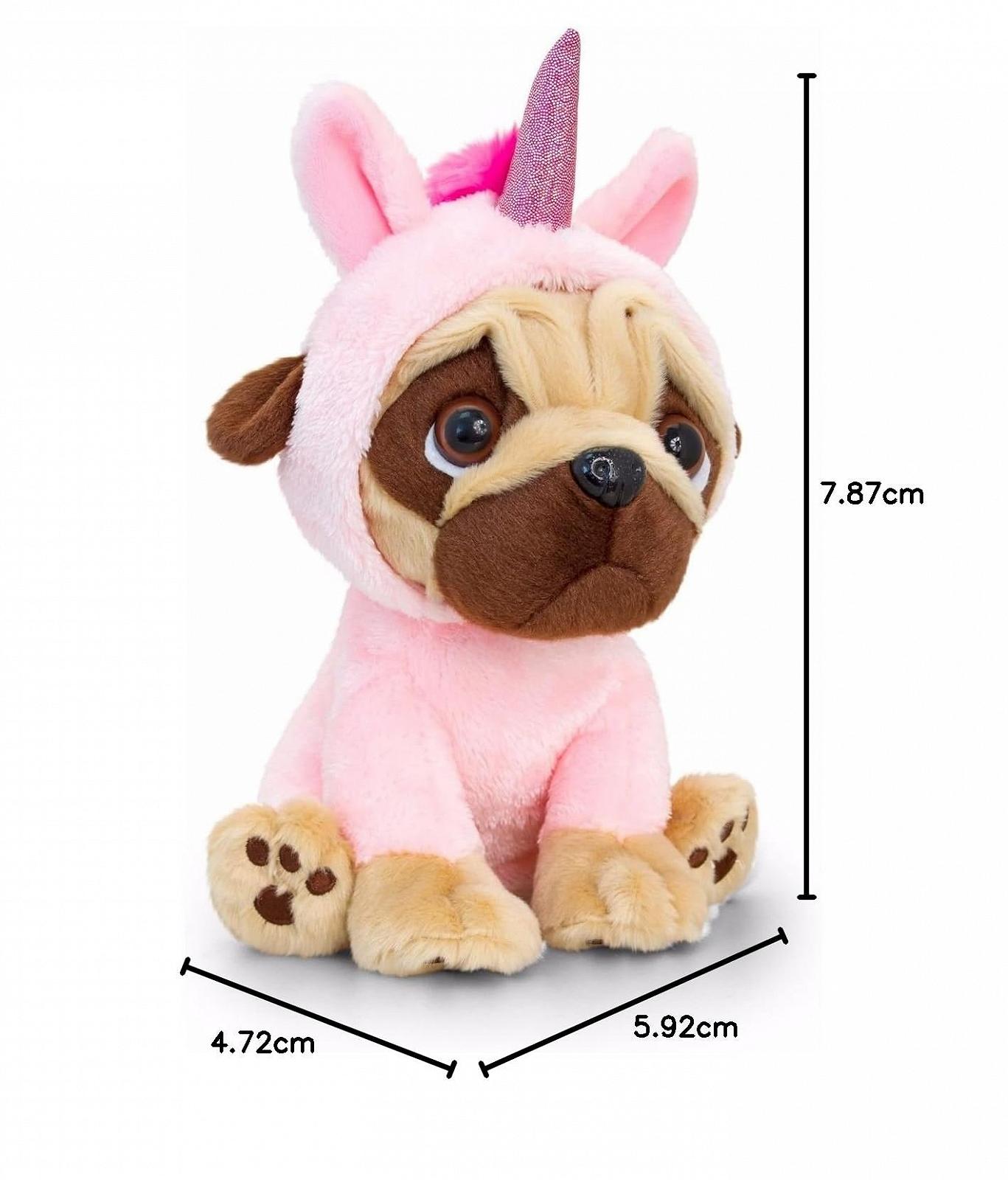Мягкая игрушка Keel Toys Pugsley Мопс-единорог 20 см, фото №2 Мягкая игрушка Keel Toys Pugsley Мопс-единорог 20 см, фото №2