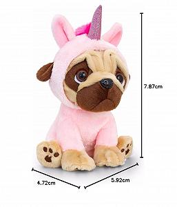 Мягкая игрушка Keel Toys Pugsley Мопс-единорог 20 см synthetic.ua - Фото 1