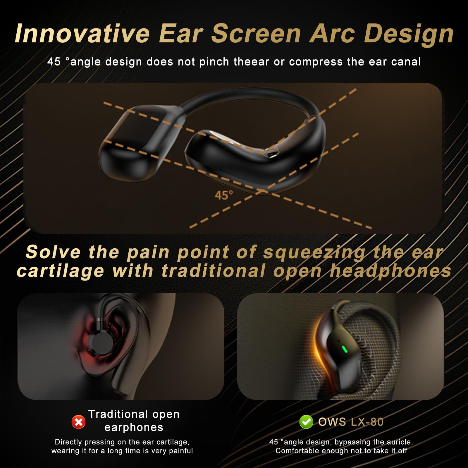 Навушники-перекладачі WingFly AI, пристрій для перекладу 134 мовами з додатком, фото №6