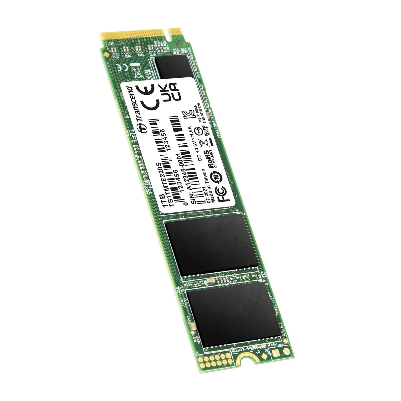 SSD Transcend MTE220S TS1TMTE220S 1 ТБ NVMe PCIe Gen3 x4 M.2, фото №2 SSD Transcend MTE220S TS1TMTE220S 1 ТБ NVMe PCIe Gen3 x4 M.2, фото №2