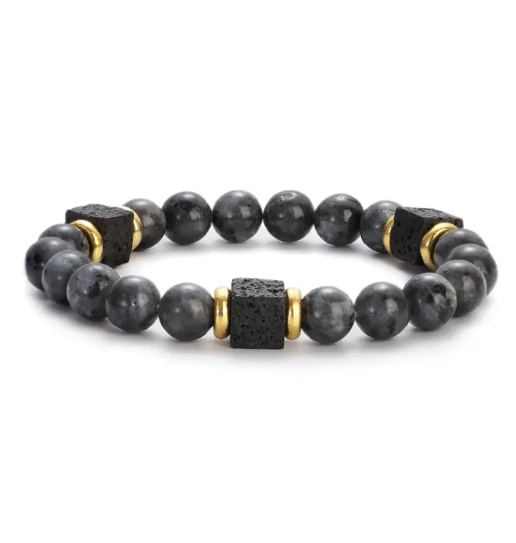 Браслет чорний на руку з натурального каменю, фото №1 Браслет чорний на руку з натурального каменю, фото №1