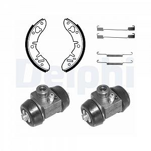 Комплект гальмівних колодок DELPHI 688 задня вісь - Фото 1