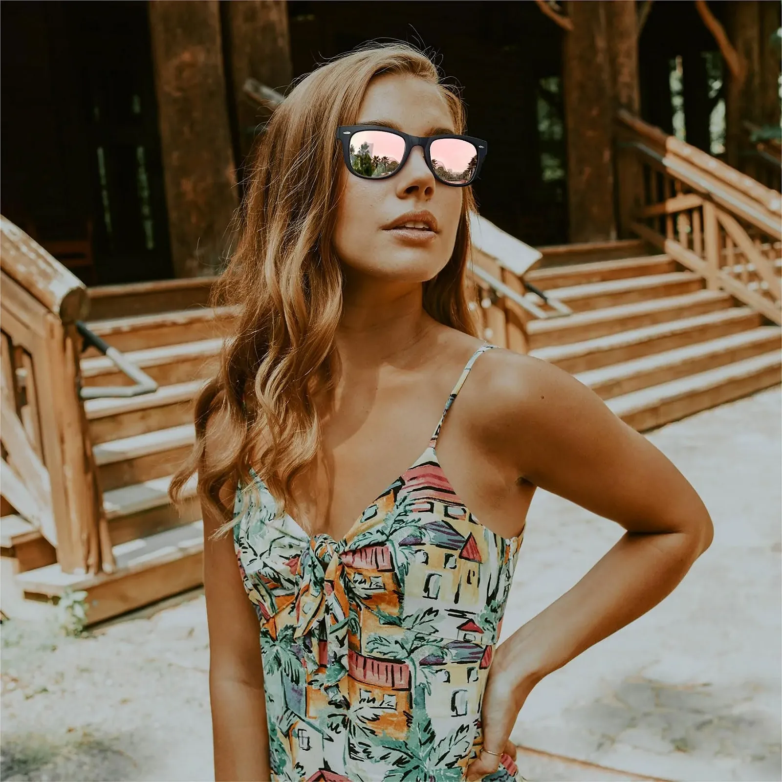 Сложные солнцезащитные очки Joopin Прямоугольные UV400 Мужские Женские для путешествий, автомобиля, активного отдыха, фото №2 Сложные солнцезащитные очки Joopin Прямоугольные UV400 Мужские Женские для путешествий, автомобиля, активного отдыха, фото №2