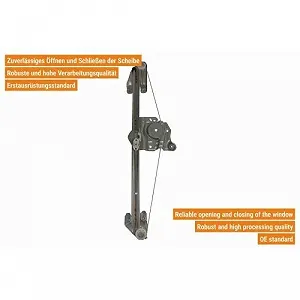 Склопідйомник VAICO Original VAICO Quality V40-0992 для OPEL задній лівий synthetic.ua - Фото 1